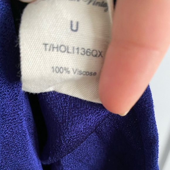 🔥last call! LIKE NEW oversize dress in rich blue color, size Universal - Picture 2 of 4